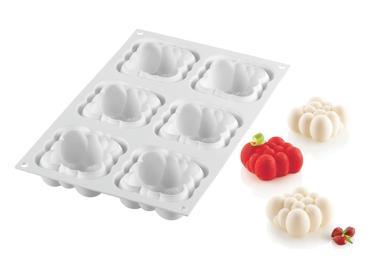 Moule silicone - 6 mini-nuages - 30 x 17,5 cm - Silikomart