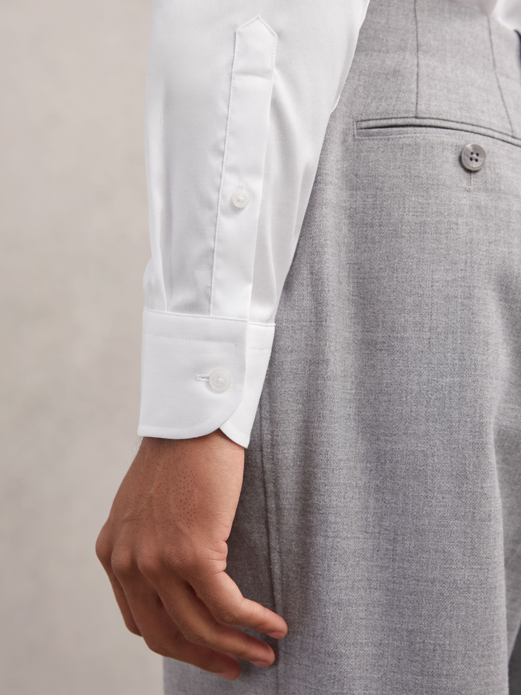 Wit - Slim Fit - Reiss Bishopsgate Cotton-Tencel Stretch Shirt