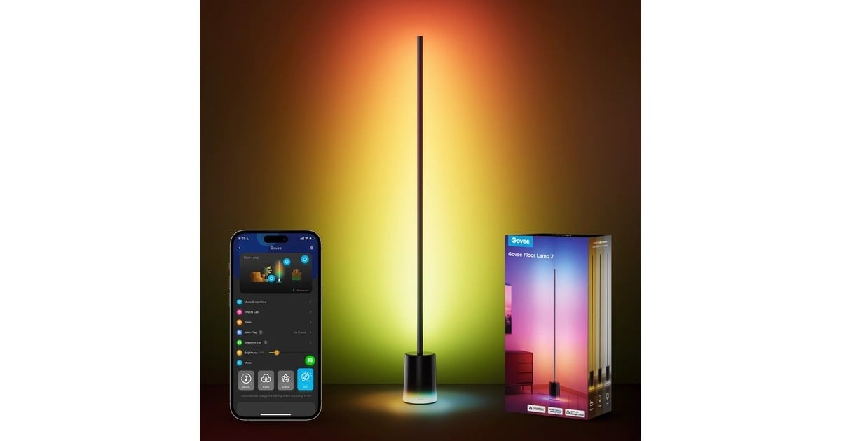 GoveeFloor Lamp 2  (Zwart, 2,4GHz wifi, Bluetooth)