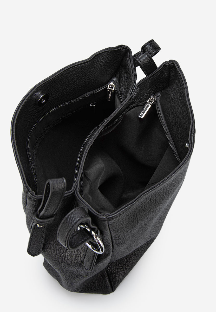 Sac bandoulière femme noire Silvia Rosa 25J509