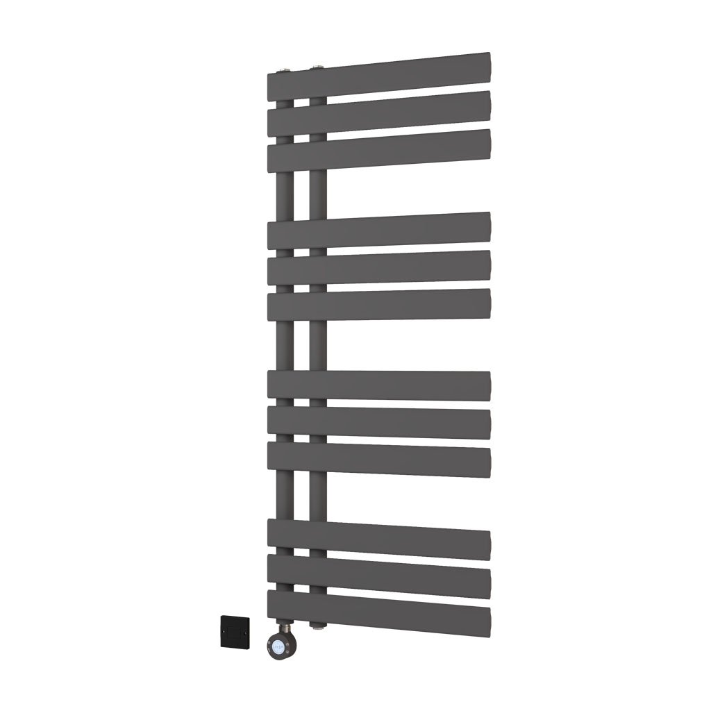 Eastbrook Brockworth elektrische handdoekradiator 50x120cm 700W antraciet mat