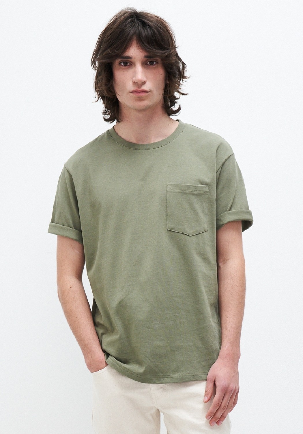 Kuyichi T-Shirt Liampo Tee Army Green
