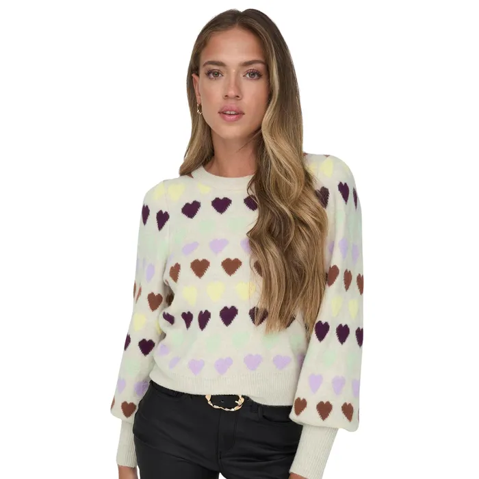 Only Heartbeat Knitted Trui Dames