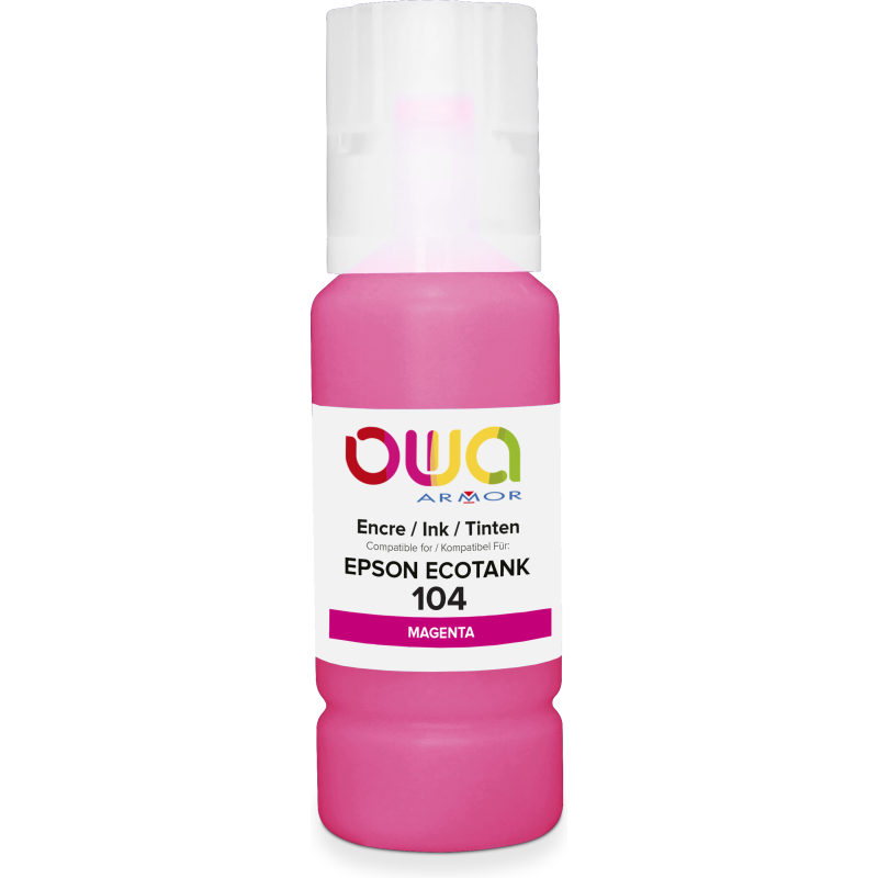 Bouteille d'encre compatible OWA - standard - Magenta - pour EPSON C13T00P340