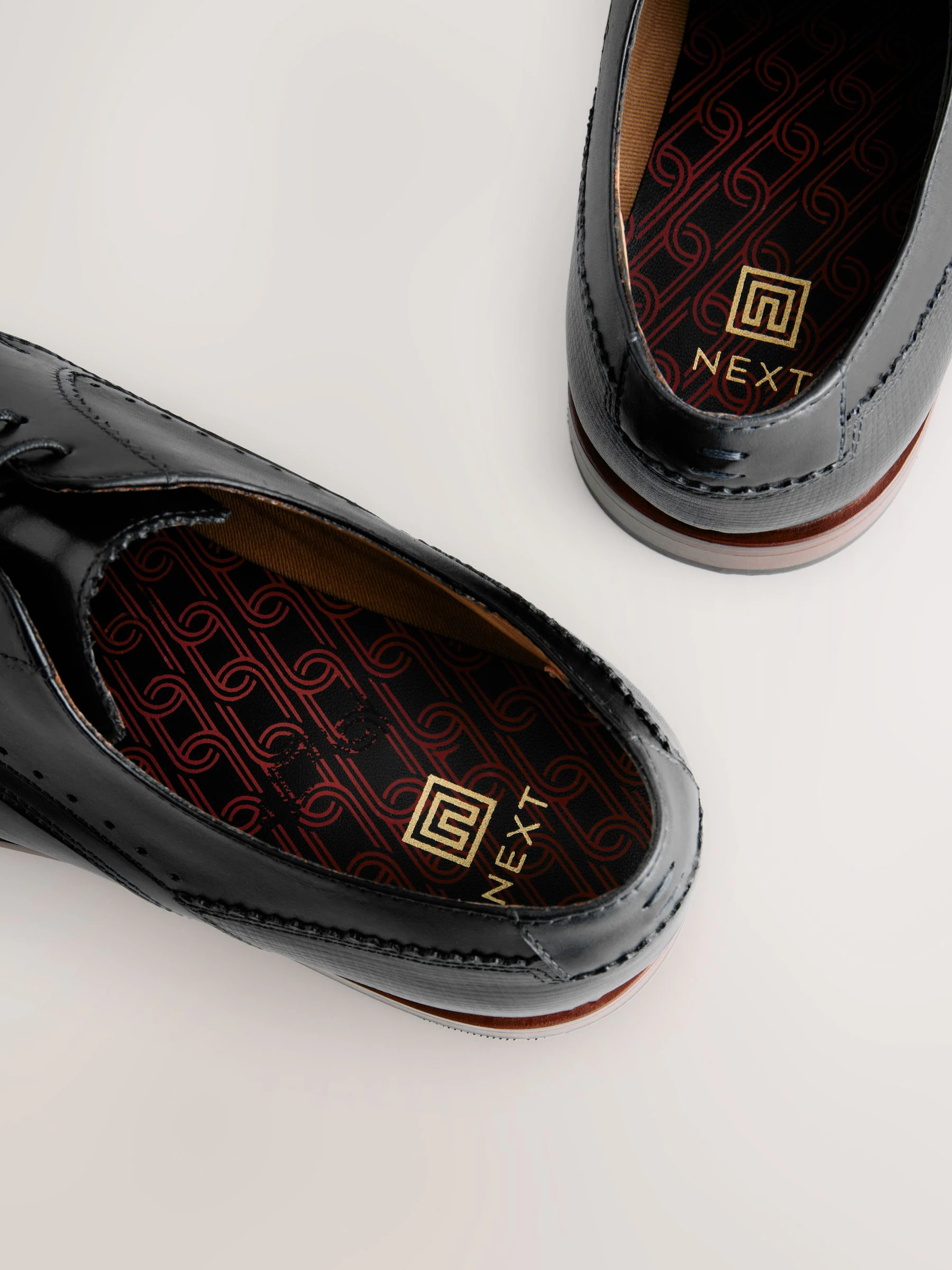 Zwart - Leren Derby schoenen