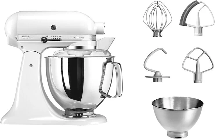 KitchenAid Artisan røremaskine 4,8 l – inkl. ekstra tilbehør White