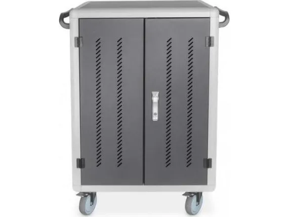 DIGITUS DN-45002 - Vogn med hjul (kun opladning) - for 30 tablets / notebooks - låsbar - stål - sort, RAL 9005 - skærmstørrelse: op til 15,6