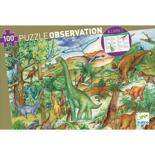 Djeco puzzel observation dinosaurussen (100st)
