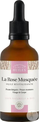Comptoir Des Huiles La Rose Musquée Huile Revitalisante Visage Et Corps Flacon Compte-Gouttes 50ml