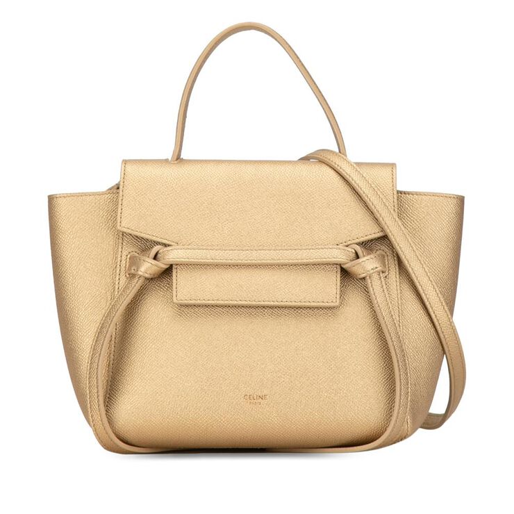 Celine Vintage Celine Belt Bag Gold