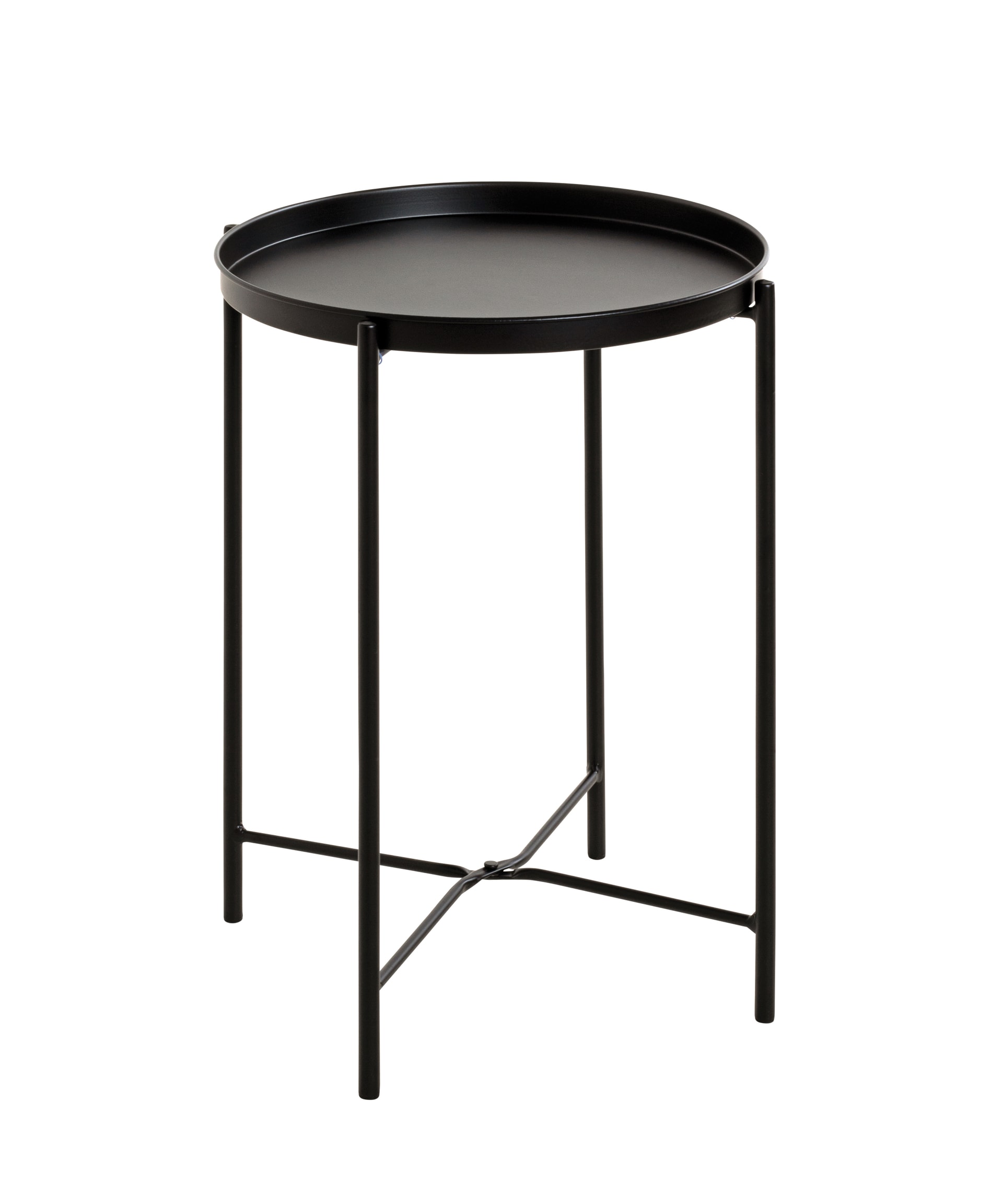 Beistelltisch 50 x 50 cm schwarz