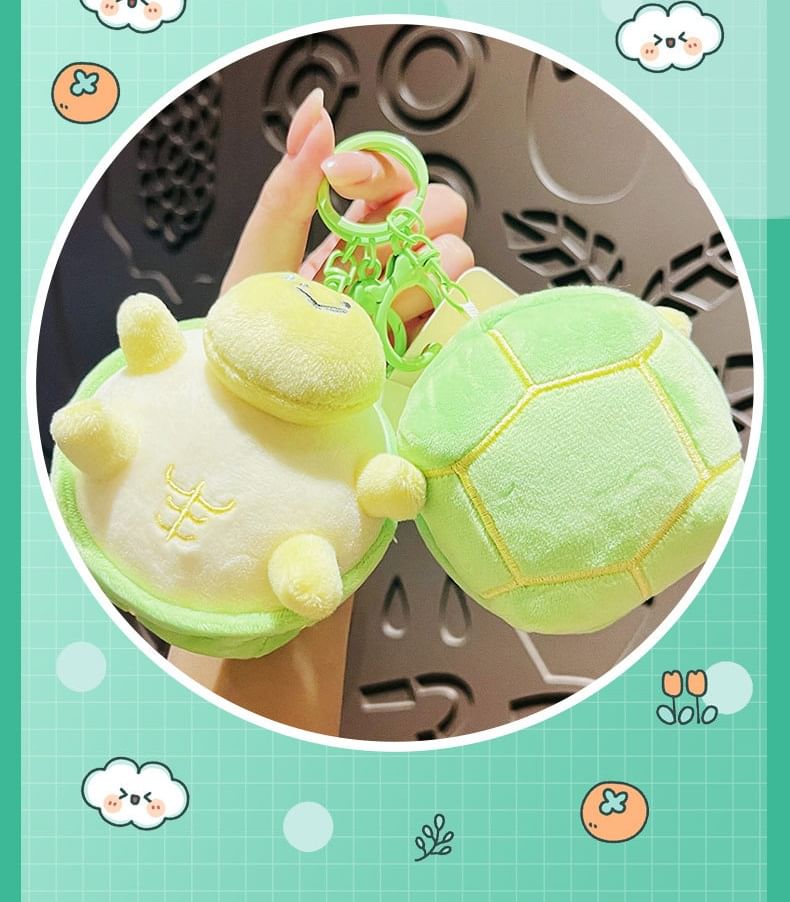 het gebeurt - Turtle Pluche Tashanger Sleutelhanger