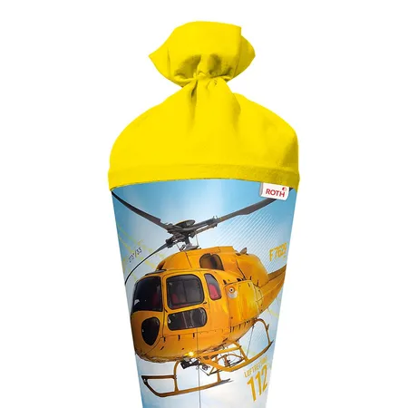 Roth Schultüte Helikopter mit Filzverschluss, 70 cm, rund