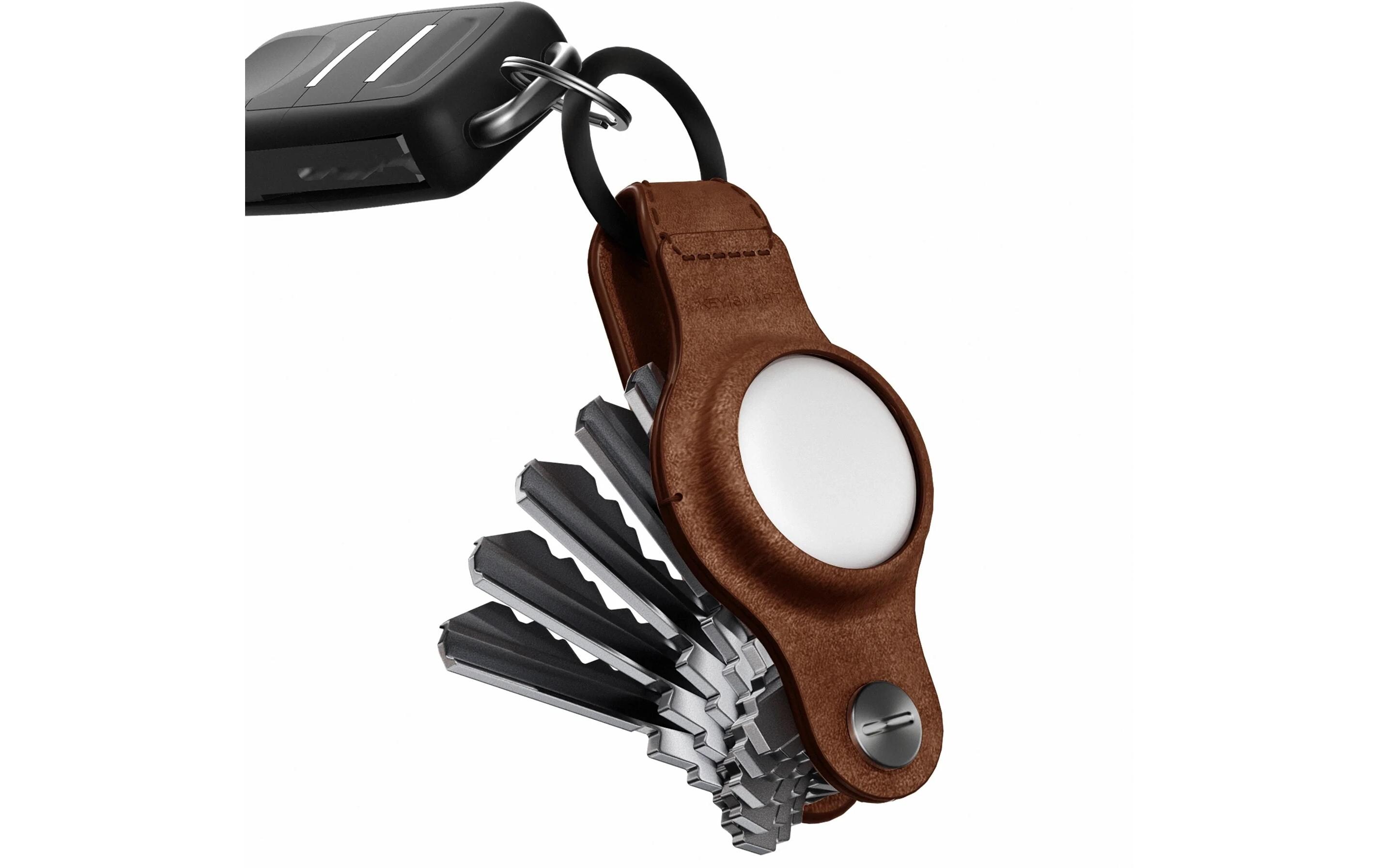 Air Leather, BraunSchlüsselhalter für Apple AirTag