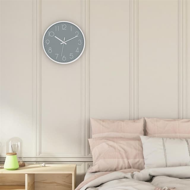 Vægur i30,5 cm diameter Ur (hvid