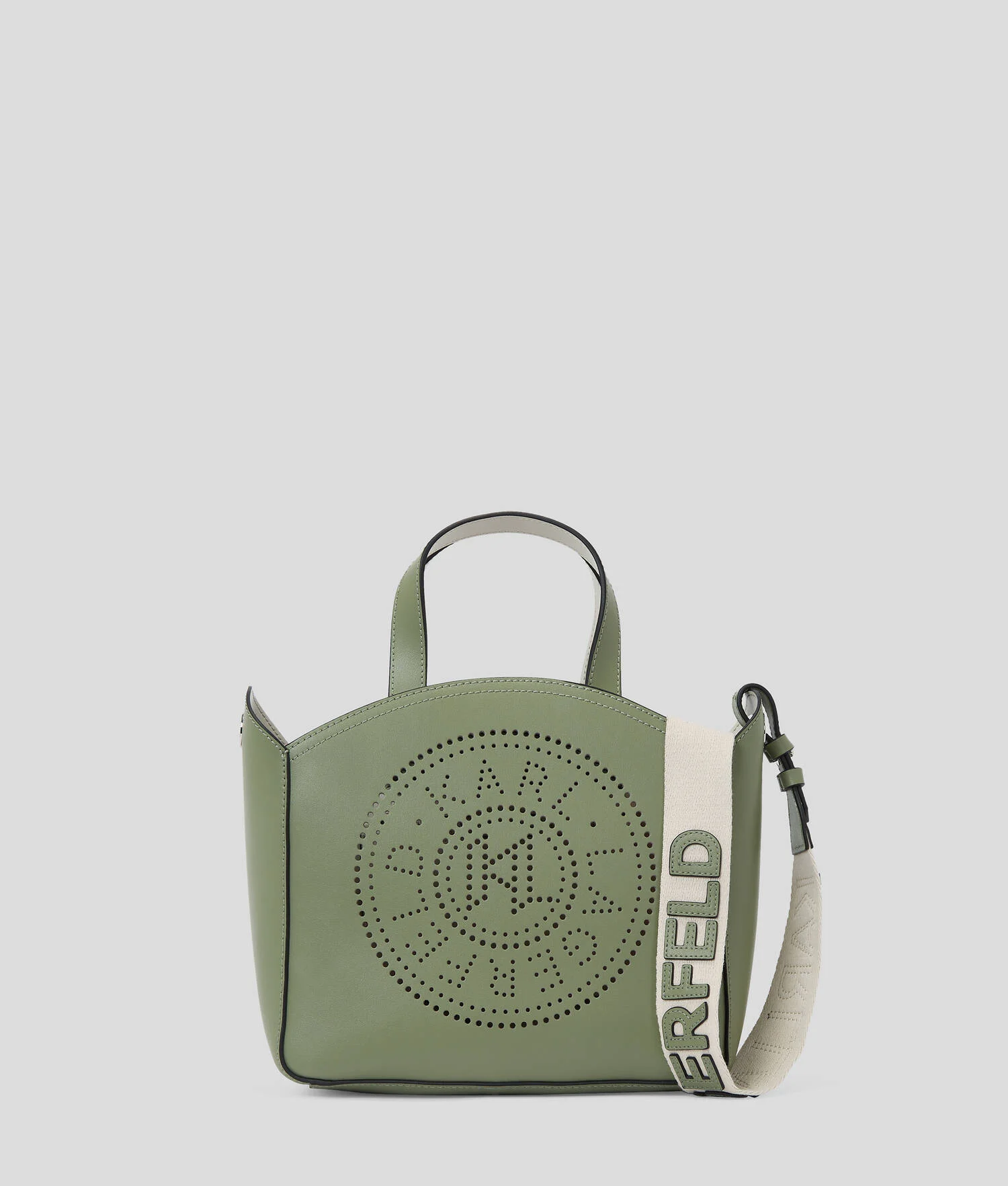 PETIT SAC CABAS PERFORÉ K/CIRCLE - Vert d'huile