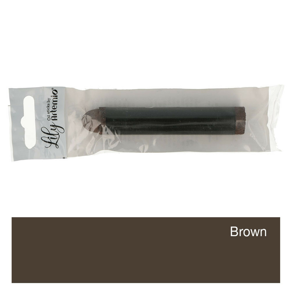 Pastel à l'huile - marron