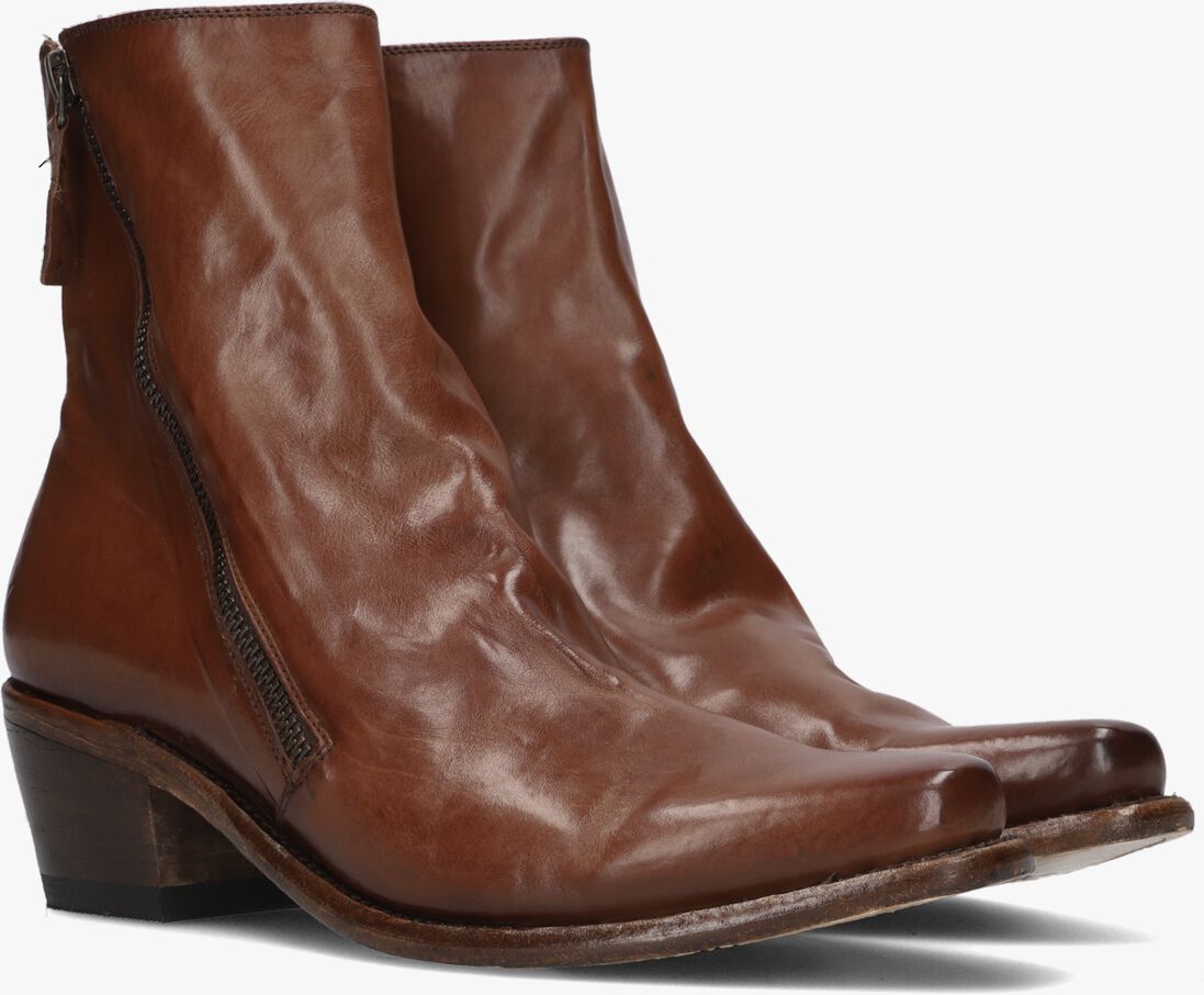 CORDWAINER cognac cordwainer enkellaarsjes 41028