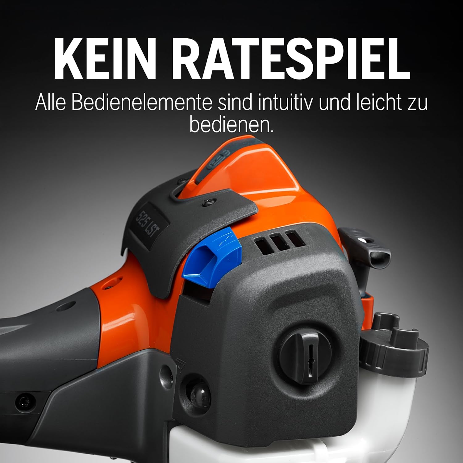 Husqvarna 122R Benzin-Rasentrimmer - 21,7cm³ 2-Takt Freischneider, 43 cm Schnittbreite, Tap 'n Go Kopf, Smart Start®, mit Doppelgurt