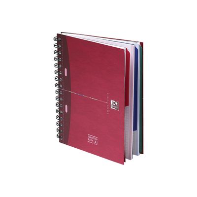 Oxford Europeanbook - Cahier A5 - 200 pages - petits carreaux (5x5 mm) - disponible dans différentes couleurs