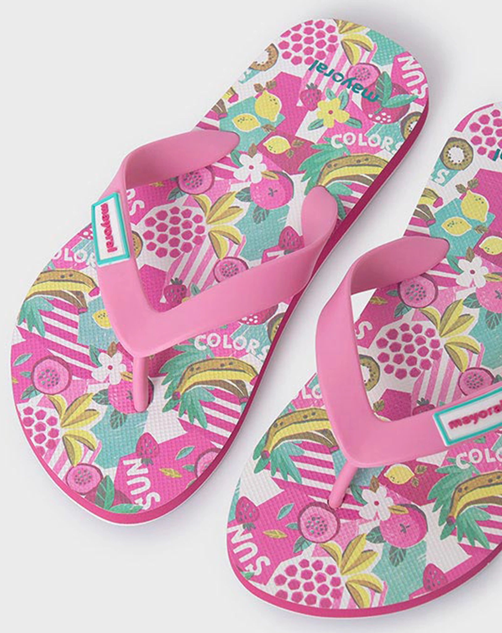 Flip Flops FRUITS in fuchsia