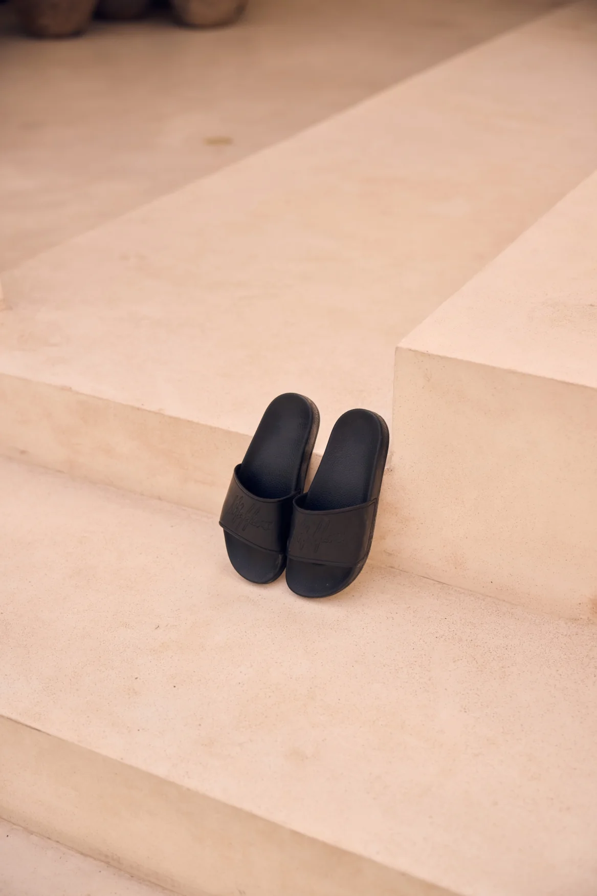Malelions Signature Slippers Dames Zwart