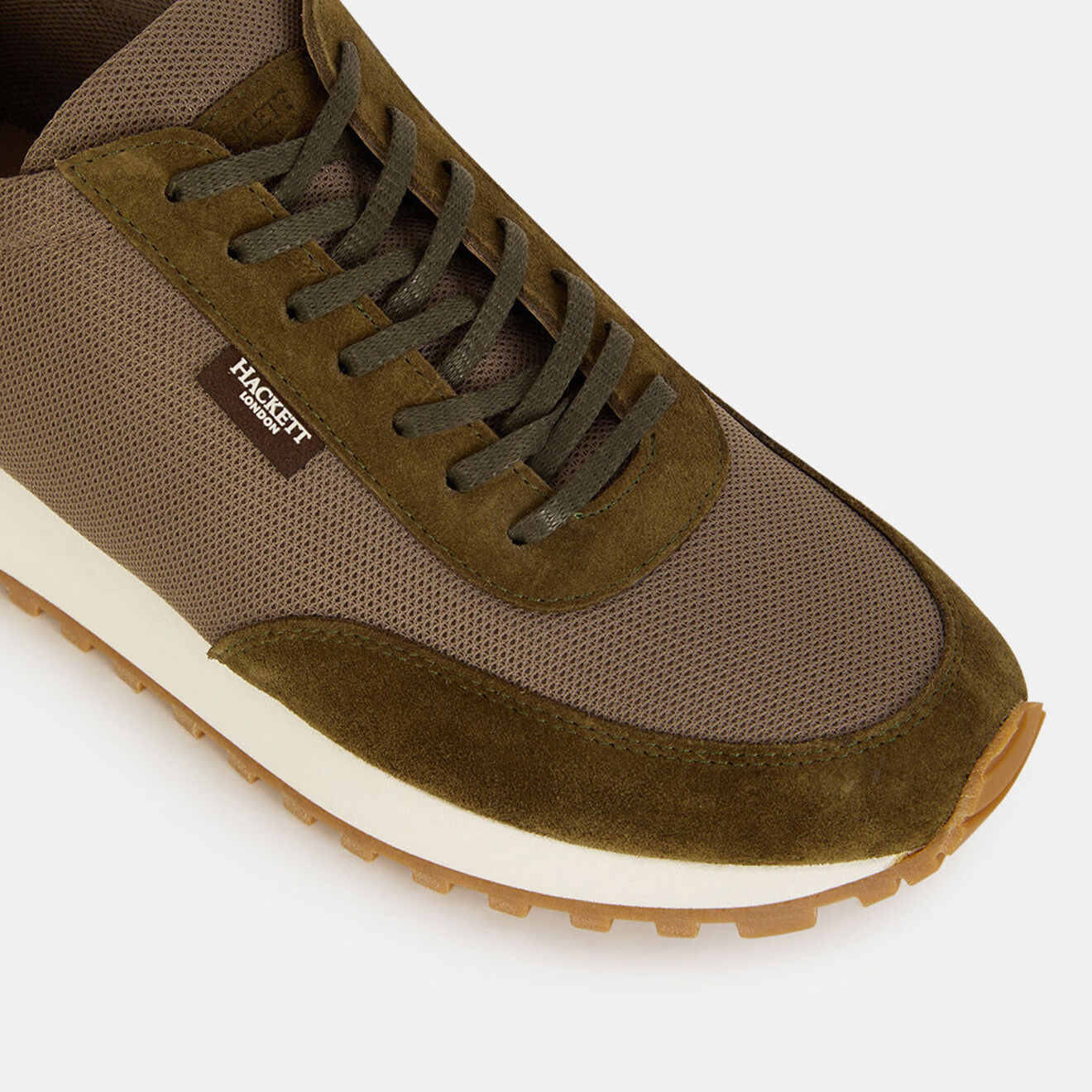 Hackett London Baskets Running kaki/marron