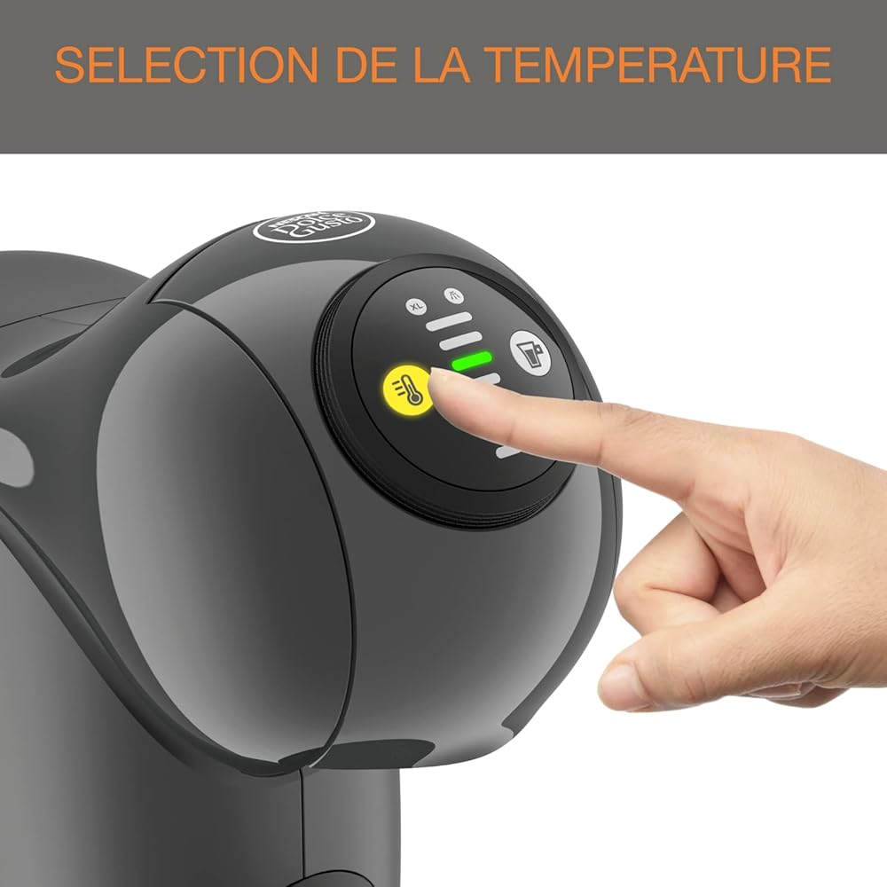 Nescafé Dolce Gusto Krups Machine à café dosettes multi-boissons, 0,8 L, Taille des boissons ajustable, Machine à espresso, Cafetière compacte, Arrêt automatique, Genio S KP243B10 : Cuisine et Maison