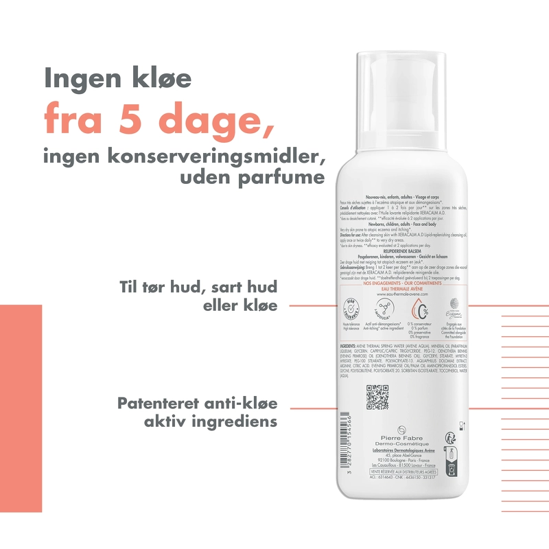 Avène XeraCalm A.D Lipid-Replenishing Balm 400 ml
