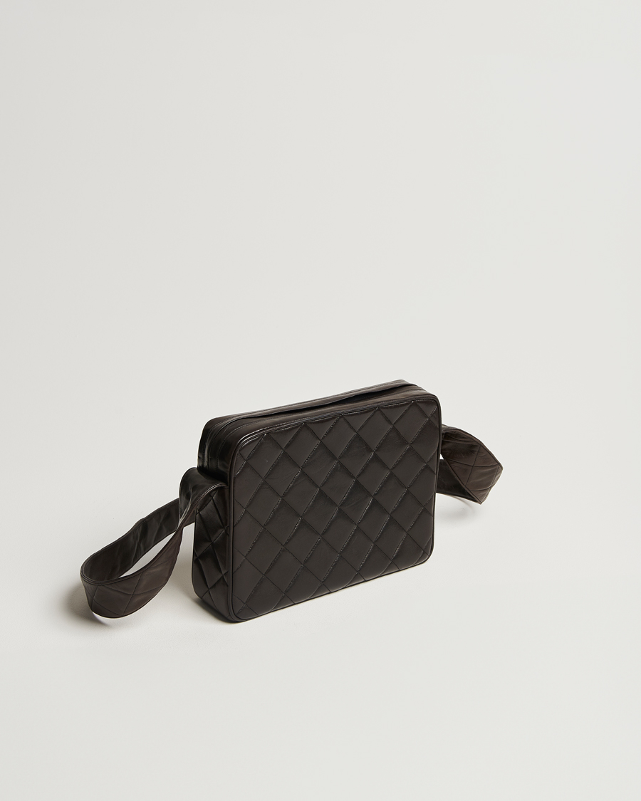 Chanel Pre-Owned Tassel Flap Shoulder Bag Black Lambskin