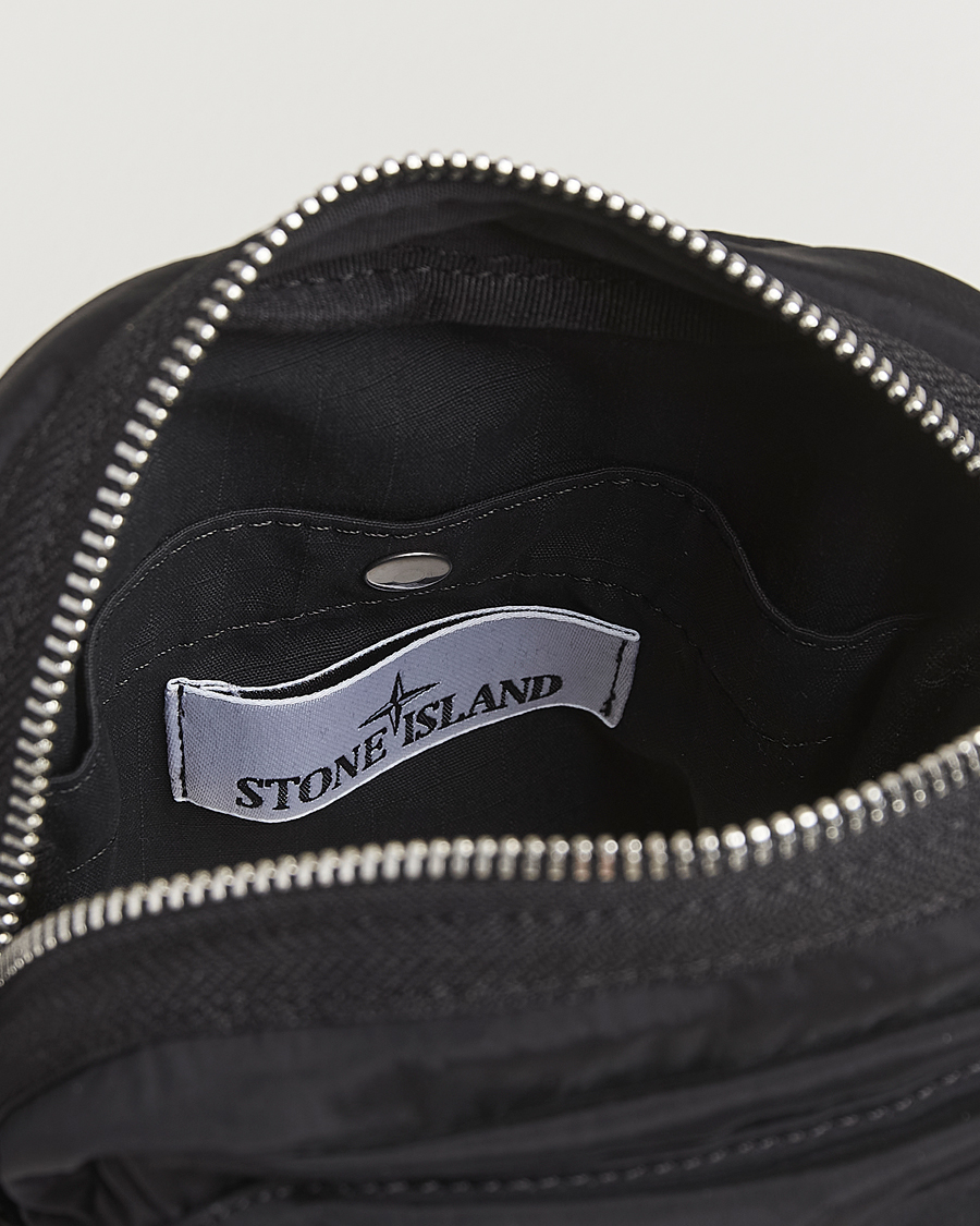 Stone Island Nylon Metal Shoulder Pouch Black
