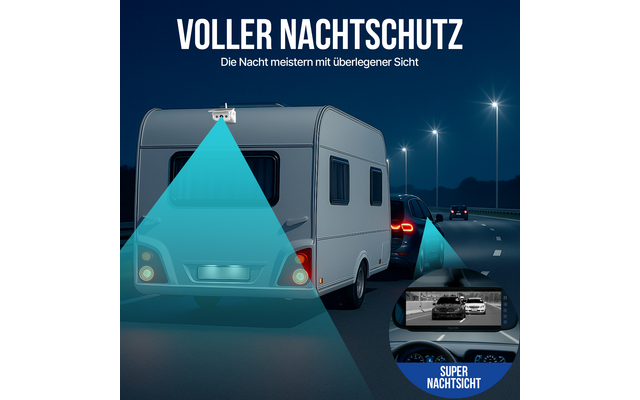 Falcon Magnetisches Drahtloses Kamerasystem 7 Zoll Monitor und 50 m Reichweite