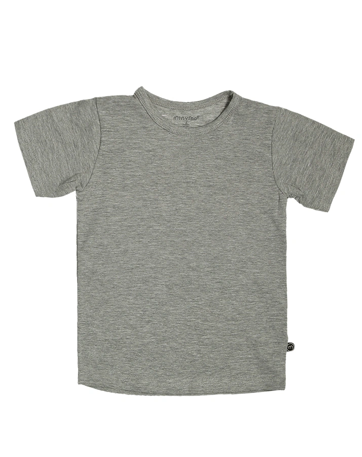 T-Shirt BASIC KNIT 2er-Pack in marine/grau melange