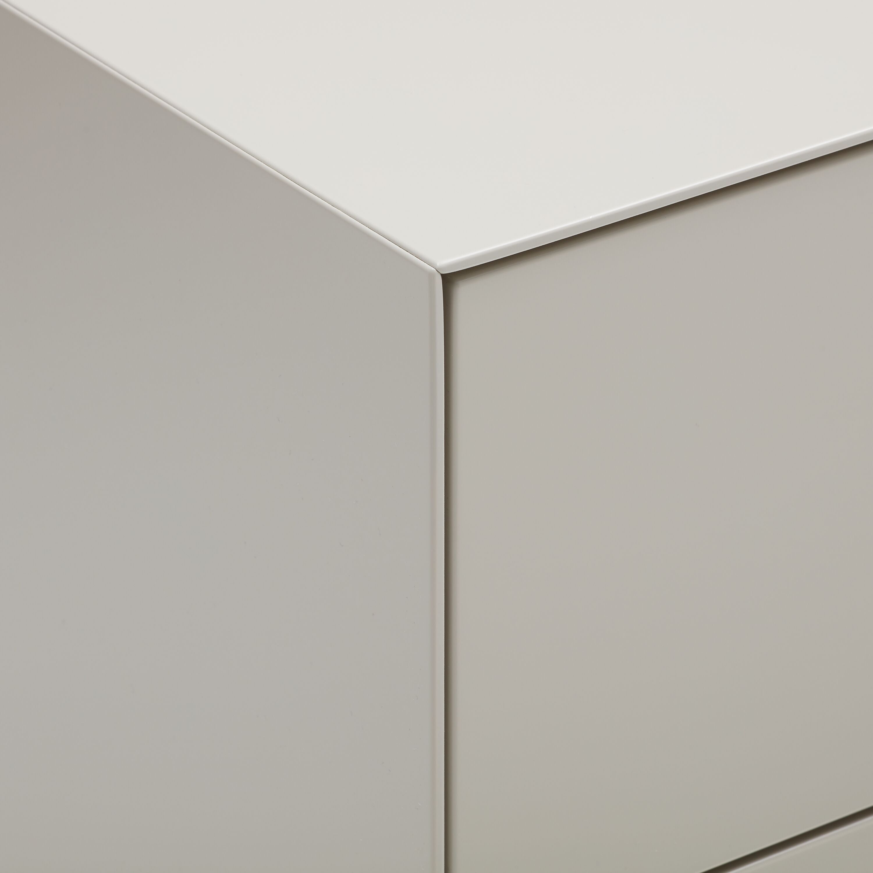 LUX Kommode - Taupe / B: 120.0 cm x T: 46.0 cm x H: 68.0 cm