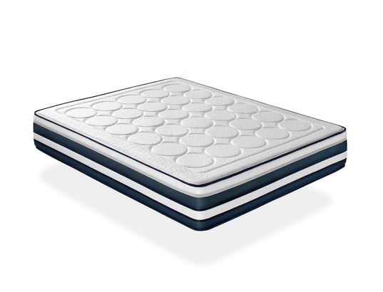 XALUCA - Matelas 140x200 memolatex épaisseur 26 cm renforcement lomba...