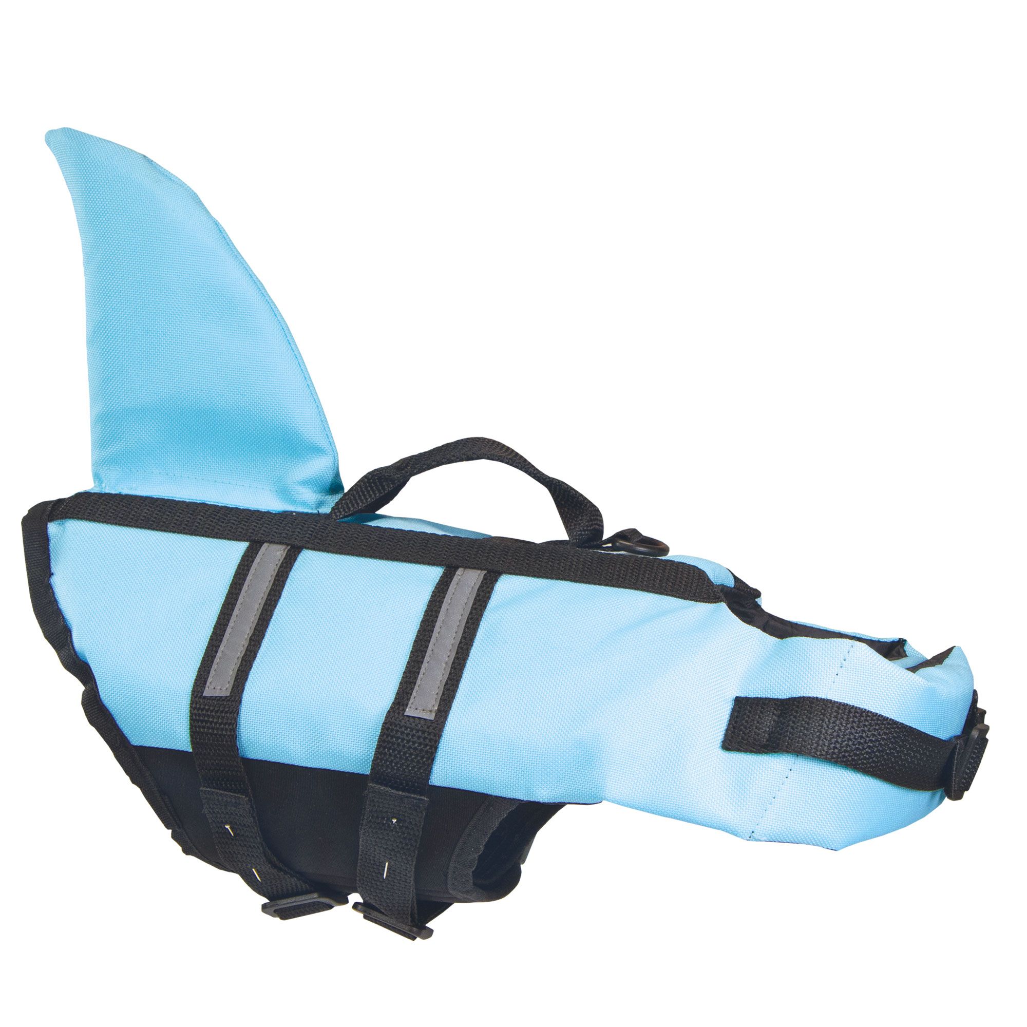Hunde Schwimmweste SHARKY - mit Haiflosse