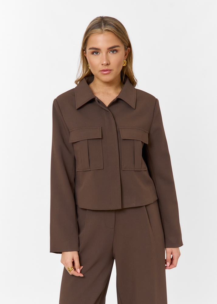 Tess jacket choco bruin