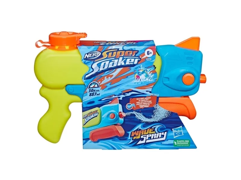 Nerf Super Soaker Wave Spray, Vandpistol, Flerfarvet, 6 År
