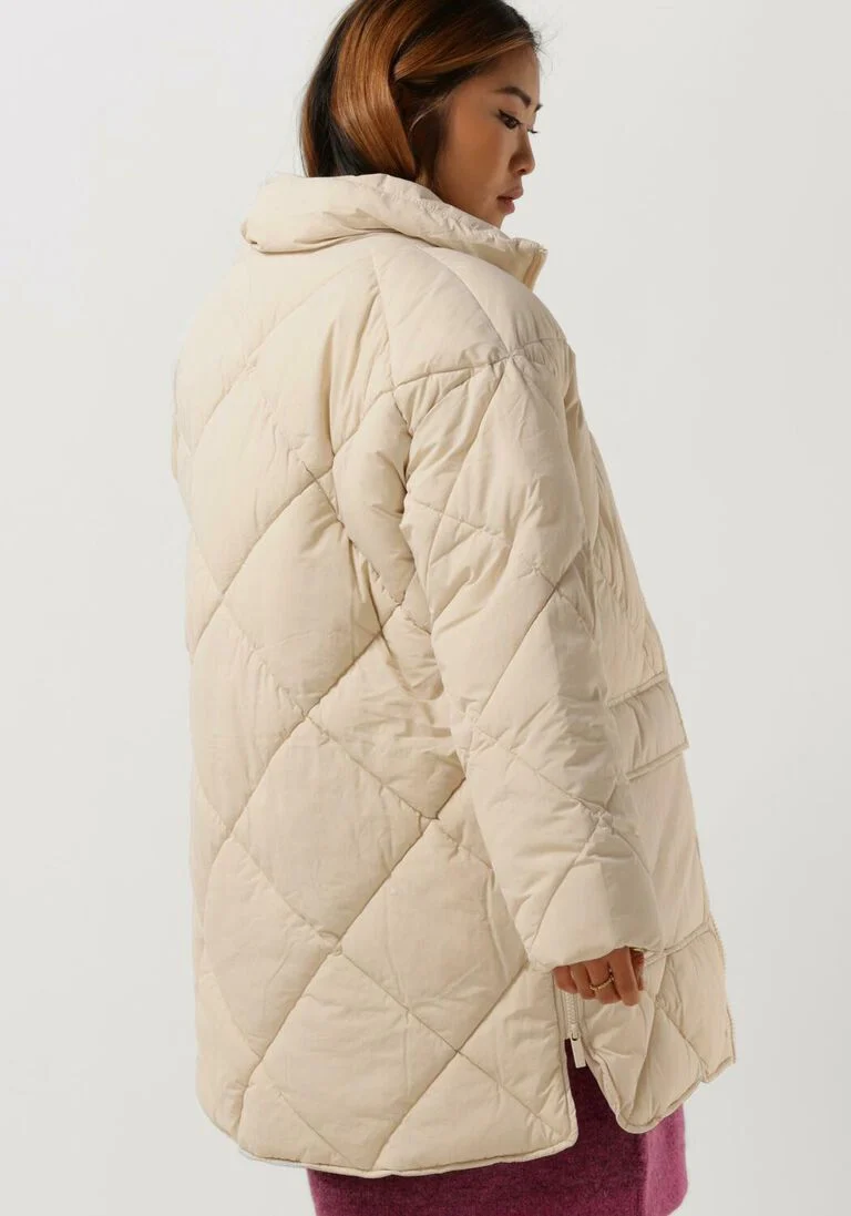 SELECTED FEMME zand selected femme gewatteerde jas heidi puffer jacket