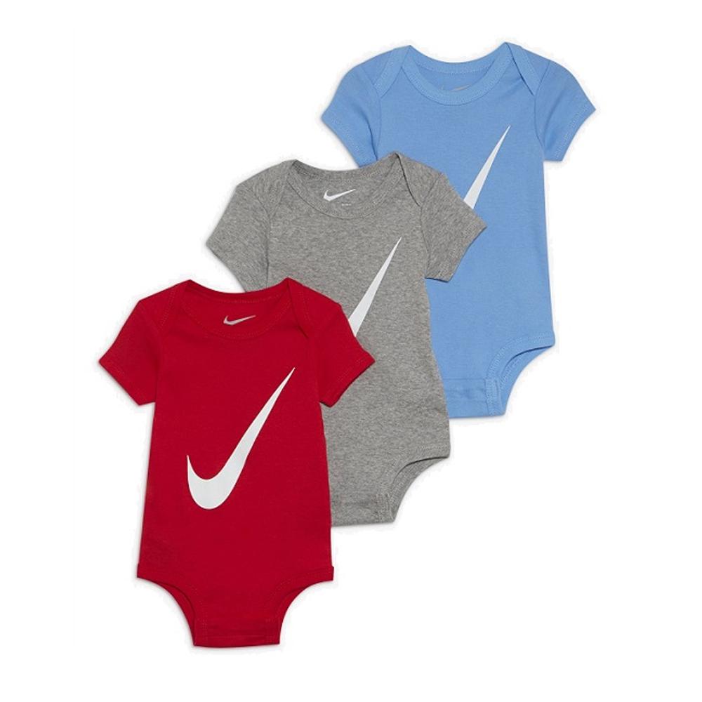Nike 3 x Body Rouge/Bleu/Gris Garçon Nike Swoosh 3
