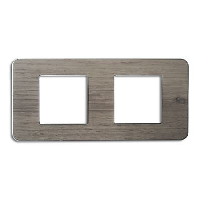 Plaque de finition double Colours Kalya chêne blanchi