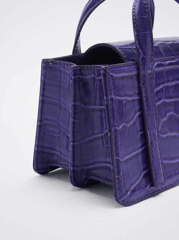 Bolsa com estampa animal - Violeta