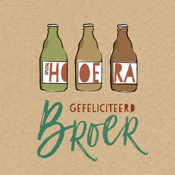 Paperclip | Felicitatiekaart | biertjes | broer