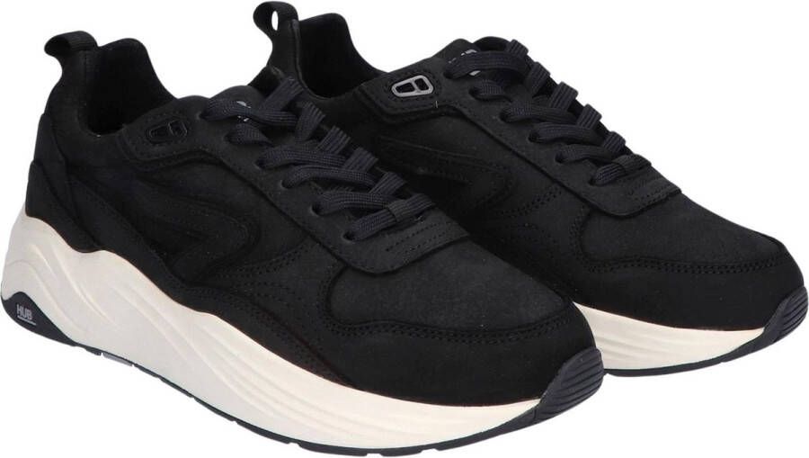 Hub Glide-w Lage sneakers Leren Sneaker Dames Zwart
