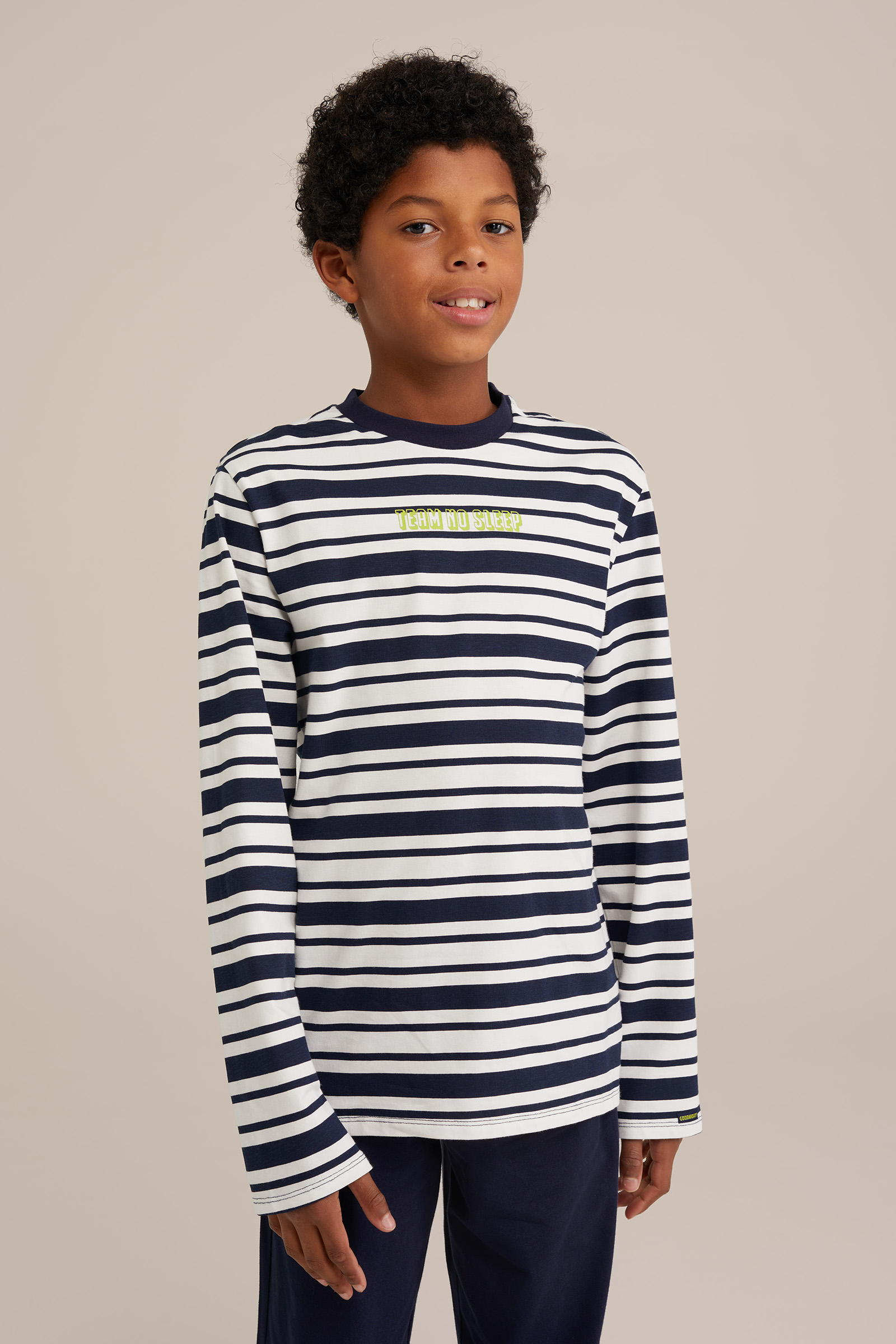 Jongens pyjamaset met dessin WE Fashion Marineblauw