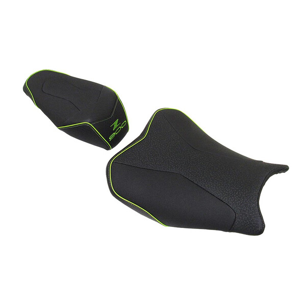 Bagster - Selle Ready Luxe Kawasaki Z900 (2017-2019) Noir / Vert fluo