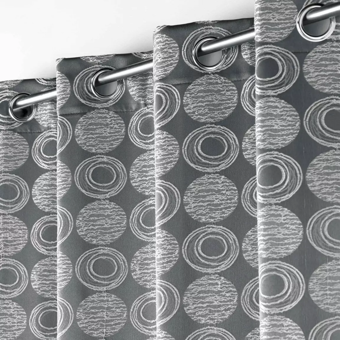 Rideau oeillets (140 x 280 cm) Caelia Gris