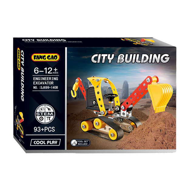 Constructieset Mini Graver Rupsbanden, 93dlg.