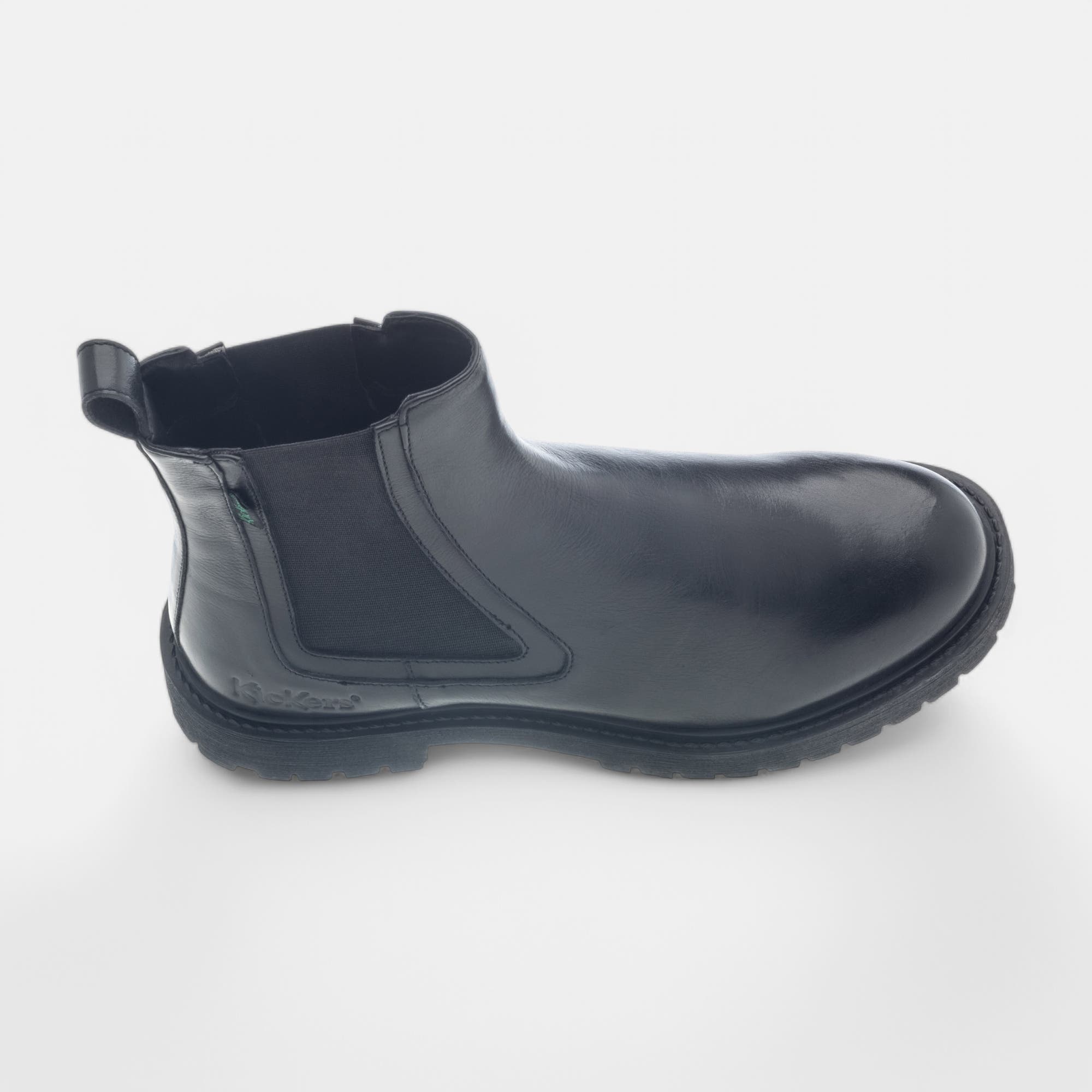 Boots chelsea Femme en cuir noir