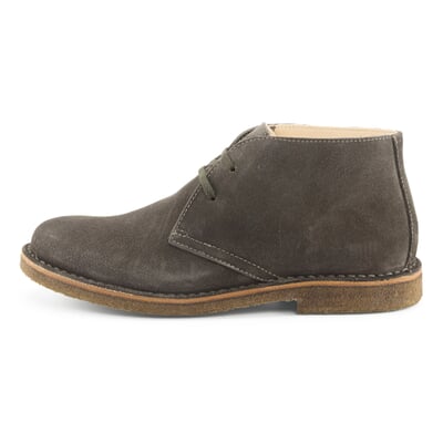 Herren-Schnürboot Velours, Grau
